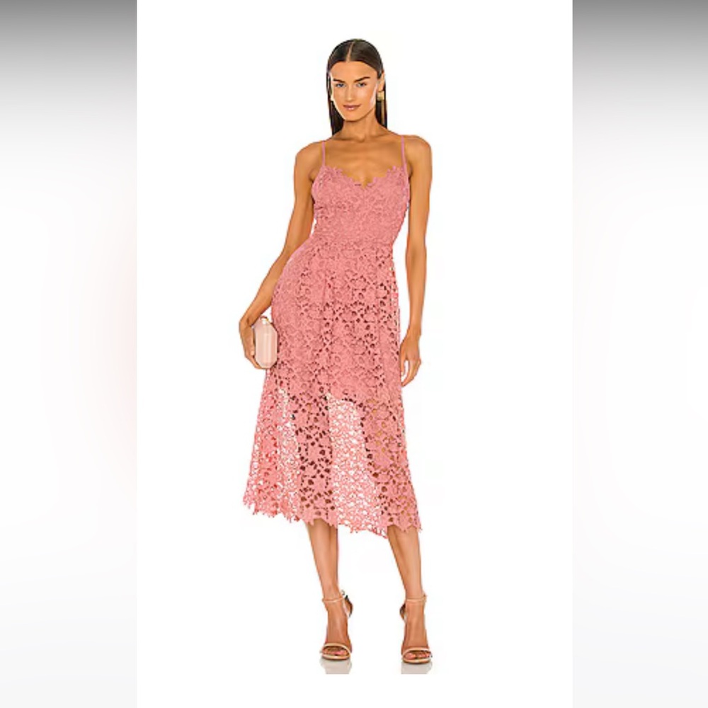 ASTR The Label Lace Midi Dress